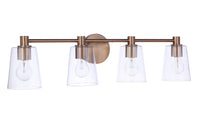 Craftmade - 12633SB4 - Four Light Vanity - Emilio - Satin Brass