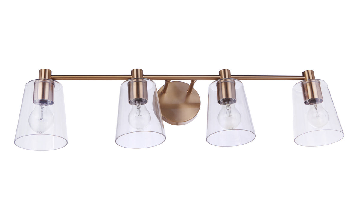 Craftmade - 12633SB4 - Four Light Vanity - Emilio - Satin Brass