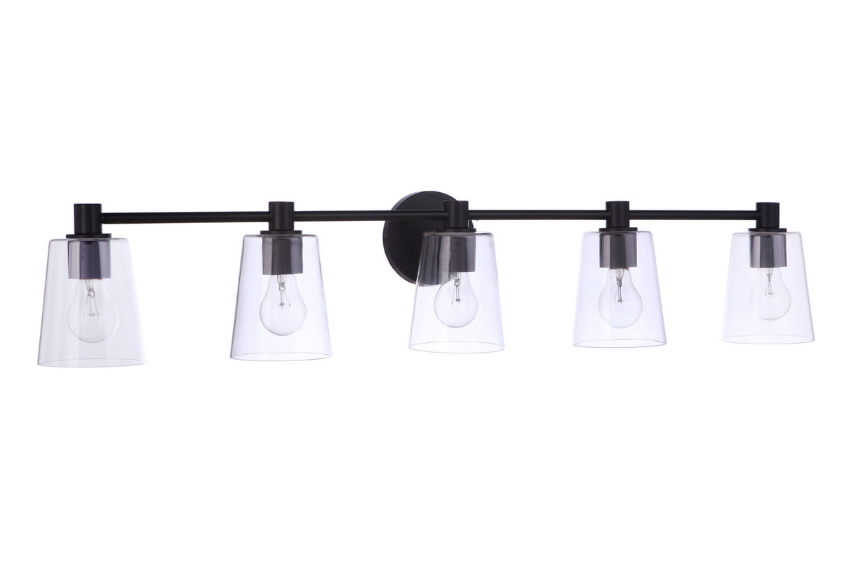 Craftmade - 12642FB5 - Five Light Vanity - Emilio - Flat Black