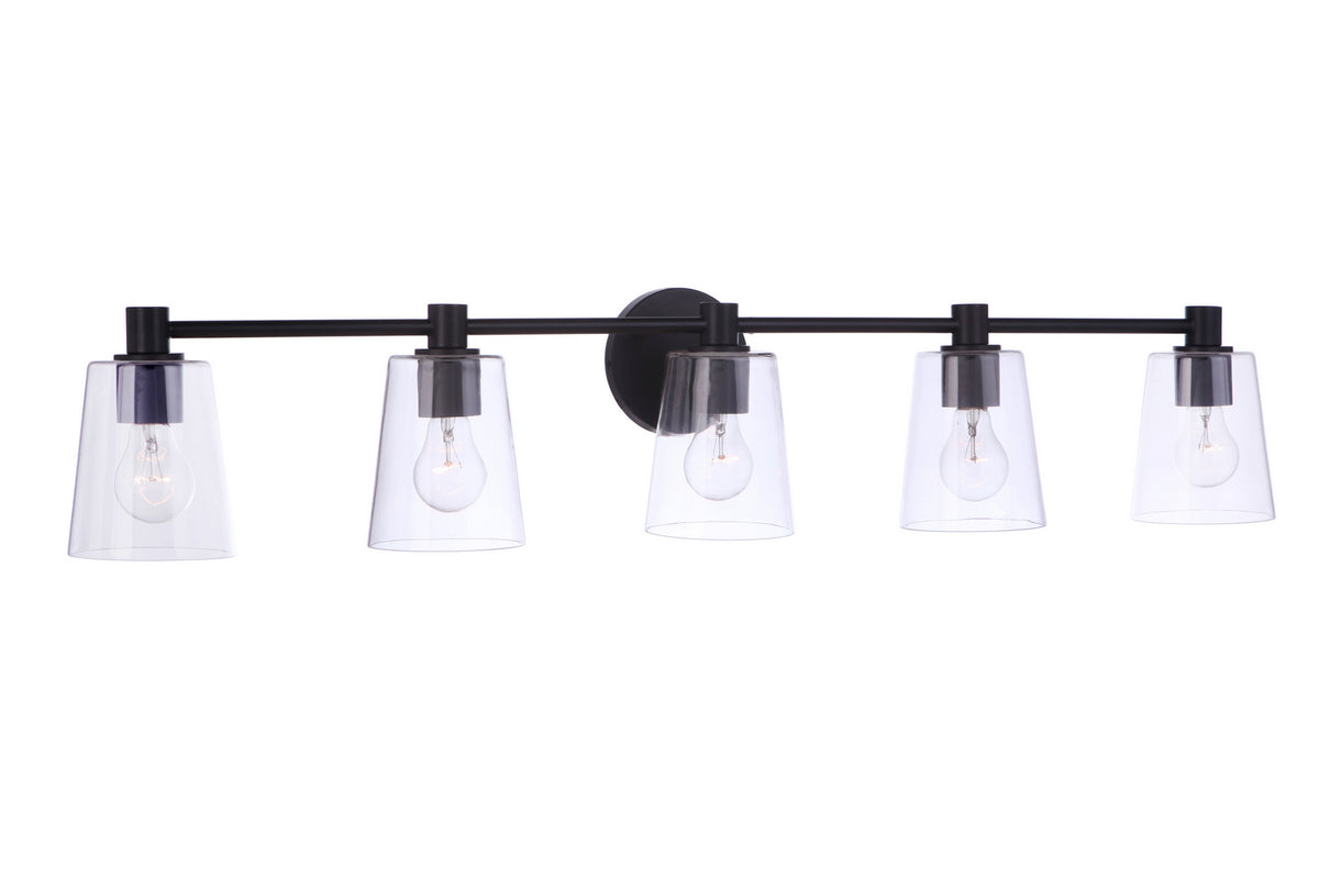 Craftmade - 12642FB5 - Five Light Vanity - Emilio - Flat Black