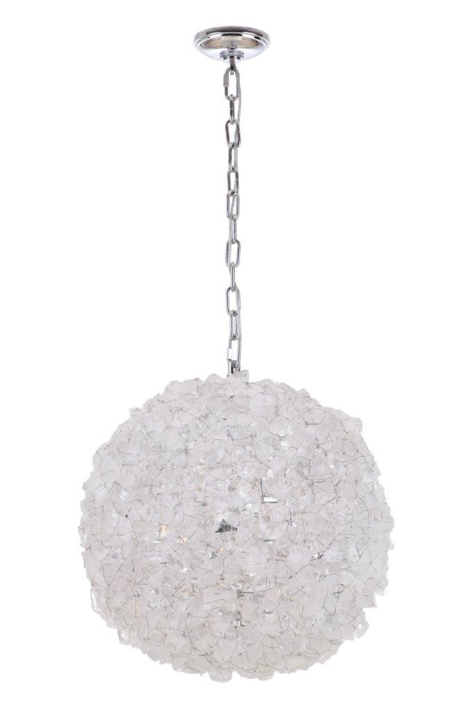 Craftmade Four Light Pendant from the Roxx collection in Chrome finish