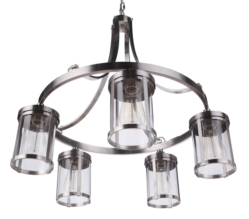 Craftmade - 55325-BNK - Five Light Chandelier - Elliot - Brushed Polished Nickel