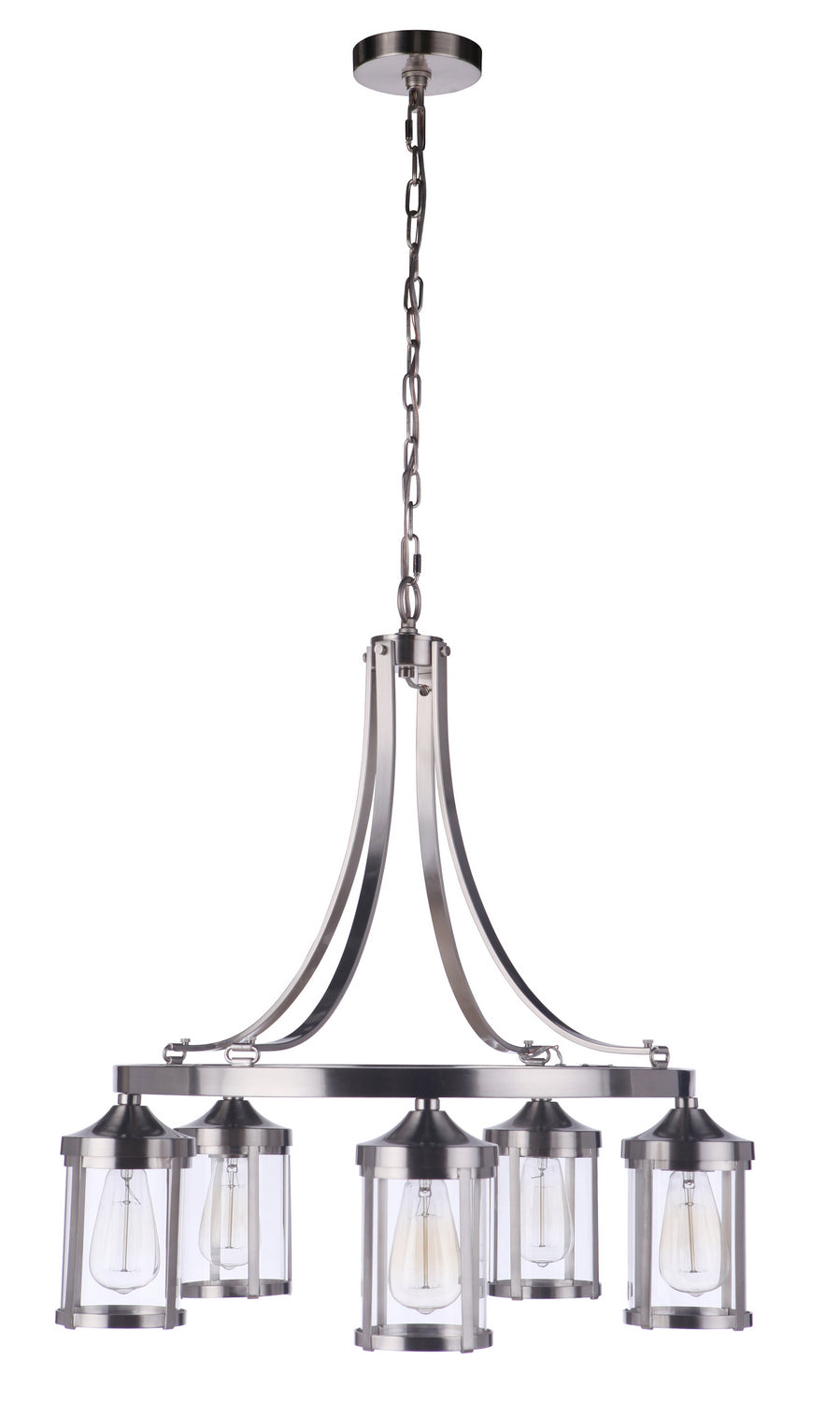 Craftmade - 55325-BNK - Five Light Chandelier - Elliot - Brushed Polished Nickel