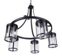 Craftmade - 55325-FB - Five Light Chandelier - Elliot - Flat Black
