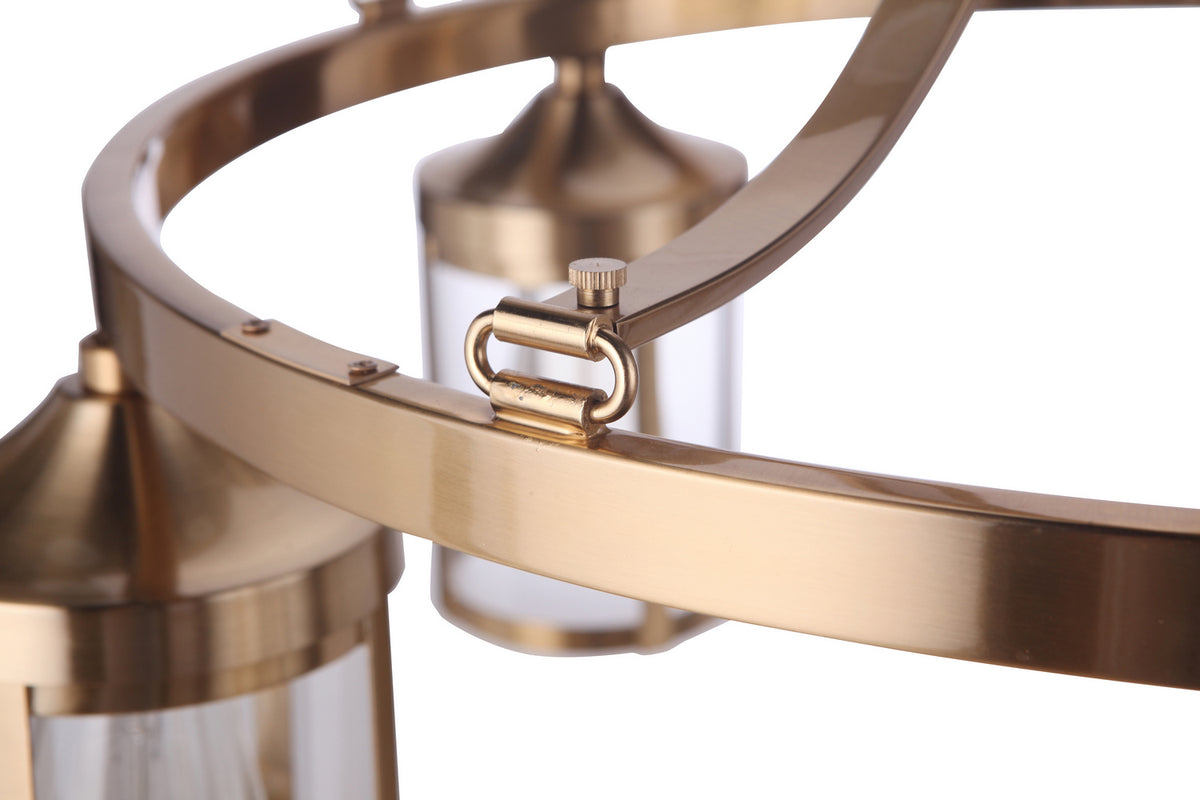 Craftmade - 55325-SB - Five Light Chandelier - Elliot - Satin Brass