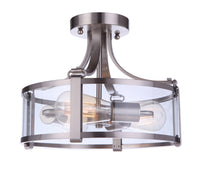 Craftmade - 55353-BNK - Three Light Semi Flush Mount - Elliot - Brushed Polished Nickel