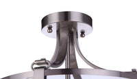Craftmade - 55353-BNK - Three Light Semi Flush Mount - Elliot - Brushed Polished Nickel