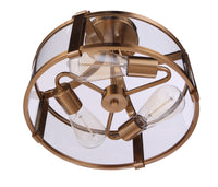 Craftmade - 55353-SB - Three Light Semi Flush Mount - Elliot - Satin Brass
