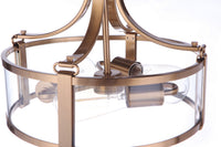 Craftmade - 55353-SB - Three Light Semi Flush Mount - Elliot - Satin Brass