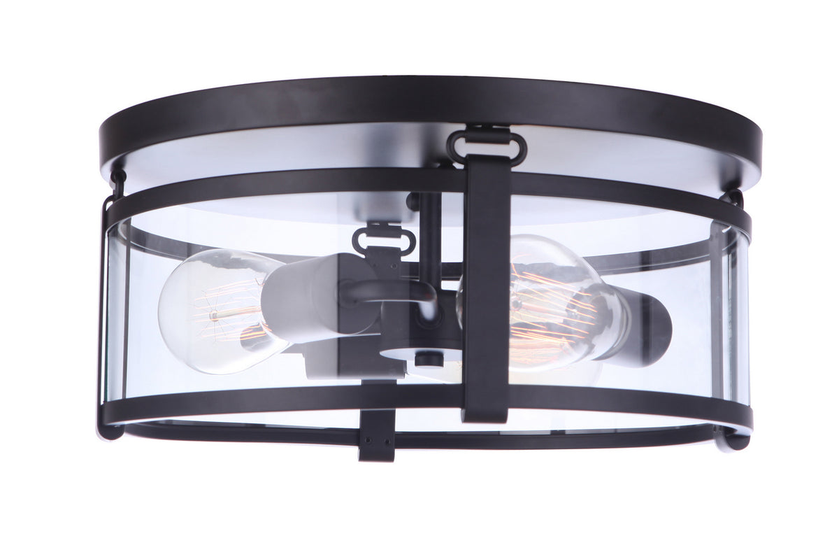 Craftmade - 55383-FB - Three Light Flushmount - Elliot - Flat Black