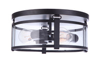 Craftmade - 55383-FB - Three Light Flushmount - Elliot - Flat Black