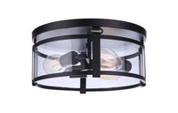 Craftmade - 55383-FB - Three Light Flushmount - Elliot - Flat Black