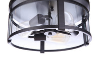 Craftmade - 55383-FB - Three Light Flushmount - Elliot - Flat Black