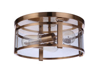 Craftmade - 55383-SB - Three Light Flushmount - Elliot - Satin Brass
