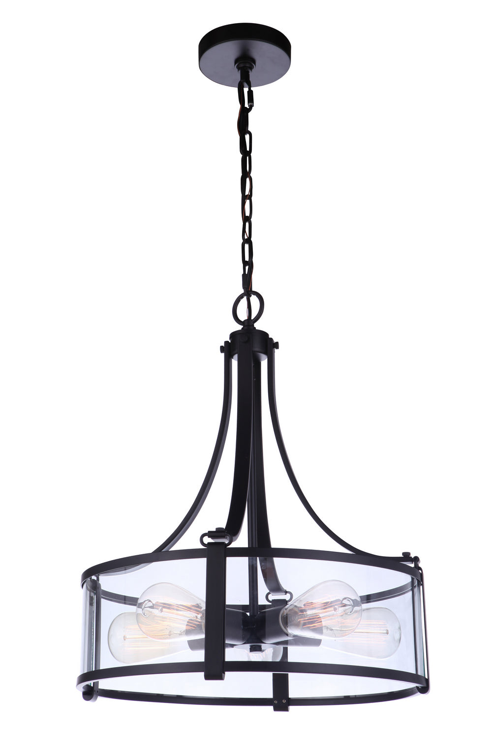 Craftmade - 55395-FB - Five Light Pendant - Elliot - Flat Black