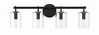 Craftmade - 55604-FB - Four Light Vanity - Hailie - Flat Black