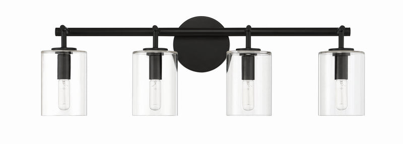 Craftmade - 55604-FB - Four Light Vanity - Hailie - Flat Black