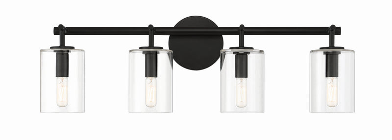 Craftmade - 55604-FB - Four Light Vanity - Hailie - Flat Black