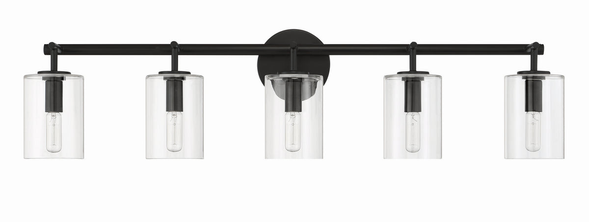 Craftmade - 55605-FB - Five Light Vanity - Hailie - Flat Black