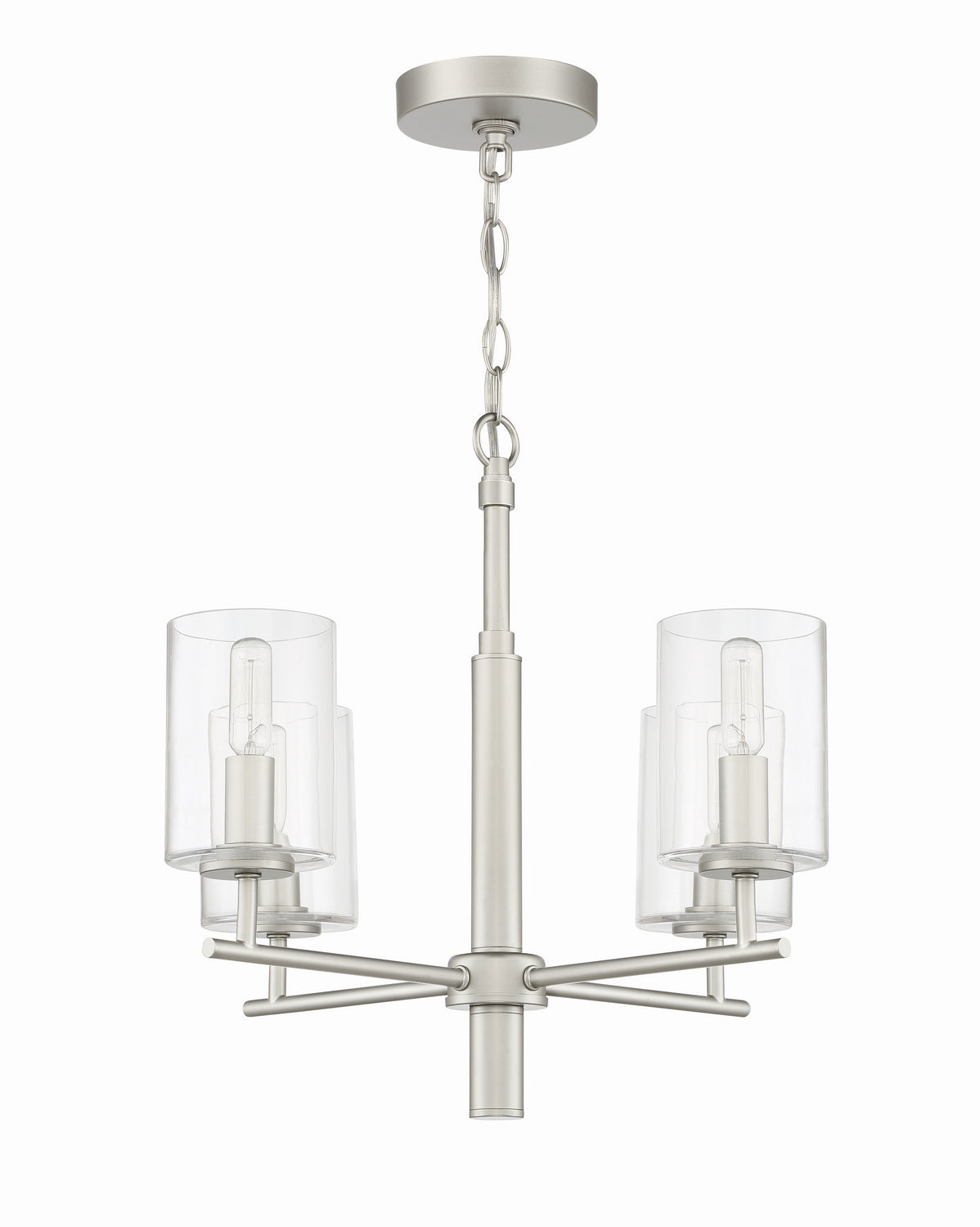 Craftmade - 55624-SN - Four Light Chandelier - Hailie - Satin Nickel