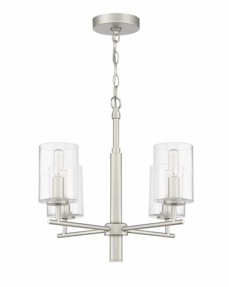 Craftmade - 55624-SN - Four Light Chandelier - Hailie - Satin Nickel