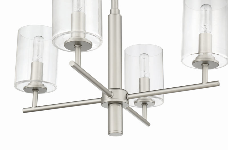 Craftmade - 55624-SN - Four Light Chandelier - Hailie - Satin Nickel