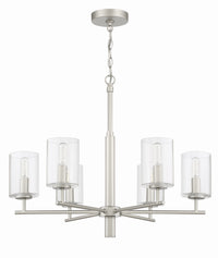 Craftmade - 55626-SN - Six Light Chandelier - Hailie - Satin Nickel