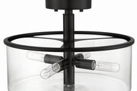 Craftmade - 55654-FB - Four Light Convertible Semi Flush - Hailie - Flat Black