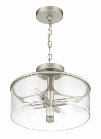 Craftmade - 55654-SN - Four Light Convertible Semi Flush - Hailie - Satin Nickel