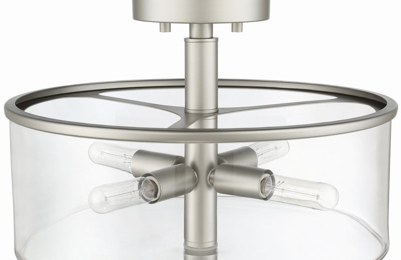 Craftmade - 55654-SN - Four Light Convertible Semi Flush - Hailie - Satin Nickel