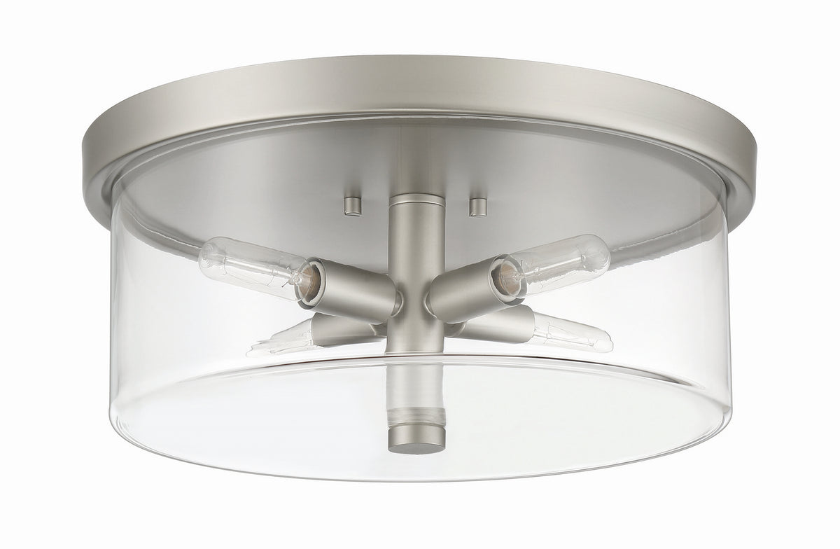 Craftmade - 55684-SN - Four Light Flushmount - Hailie - Satin Nickel