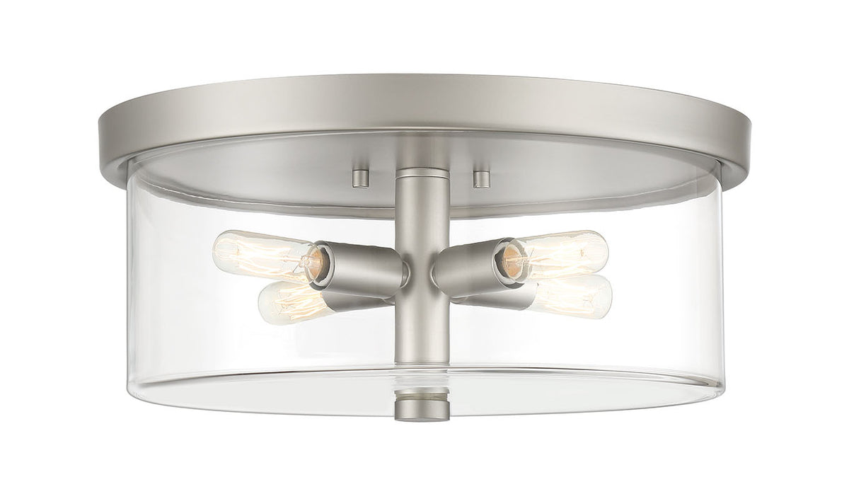 Craftmade - 55684-SN - Four Light Flushmount - Hailie - Satin Nickel