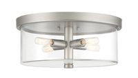 Craftmade - 55684-SN - Four Light Flushmount - Hailie - Satin Nickel