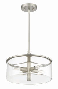 Craftmade - 55694-SN - Four Light Pendant - Hailie - Satin Nickel