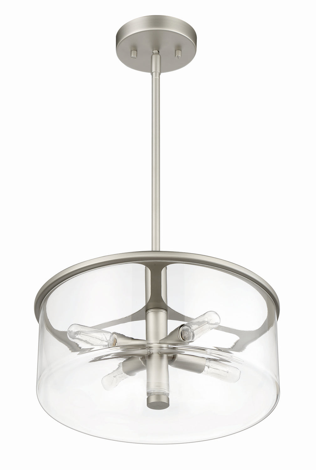 Craftmade - 55694-SN - Four Light Pendant - Hailie - Satin Nickel