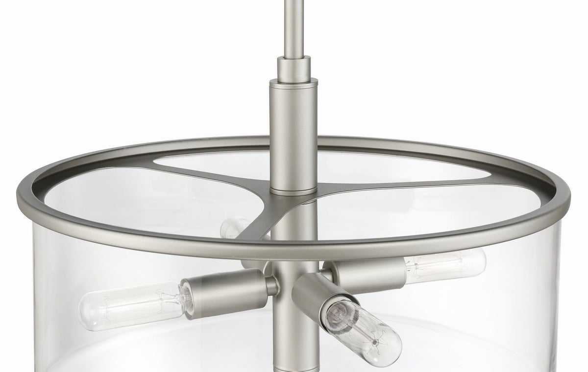 Craftmade - 55694-SN - Four Light Pendant - Hailie - Satin Nickel