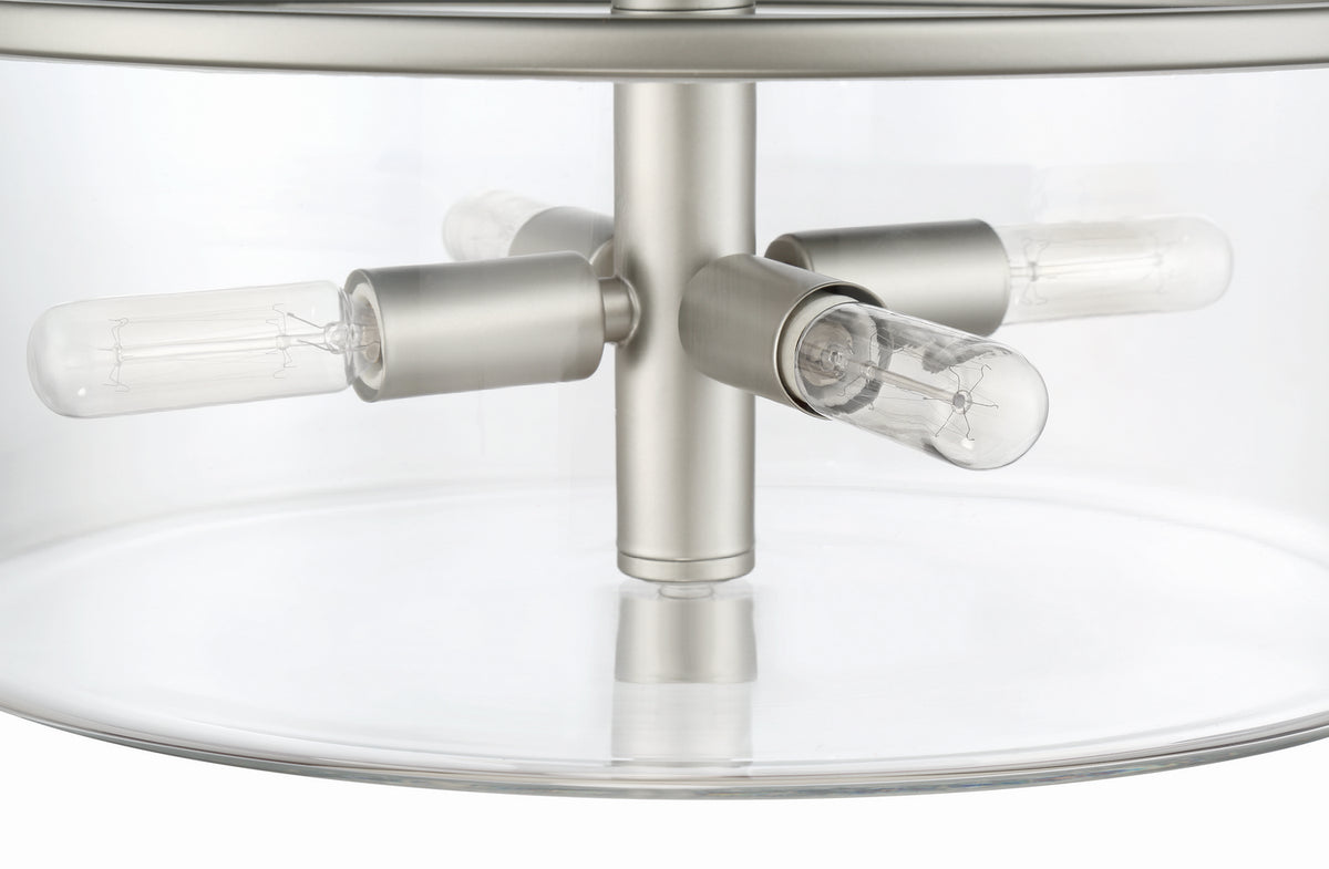 Craftmade - 55694-SN - Four Light Pendant - Hailie - Satin Nickel