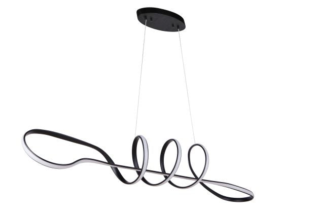 Craftmade LED Island Pendant from the Pulse collection in Flat Black finish