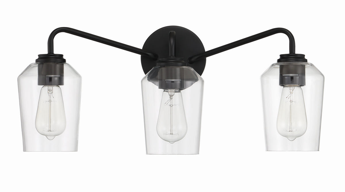 Craftmade - 56103-FB - Three Light Vanity - Shayna - Flat Black