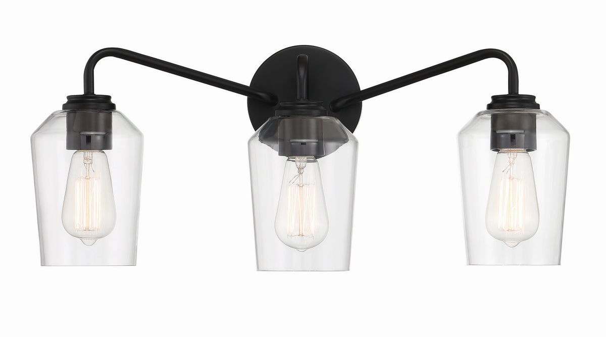 Craftmade - 56103-FB - Three Light Vanity - Shayna - Flat Black