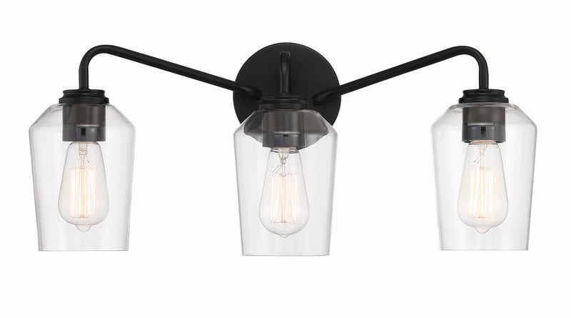 Craftmade - 56103-FB - Three Light Vanity - Shayna - Flat Black
