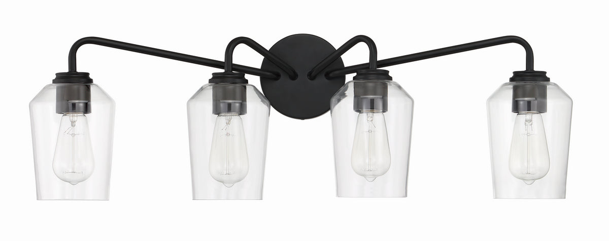 Craftmade - 56104-FB - Four Light Vanity - Shayna - Flat Black