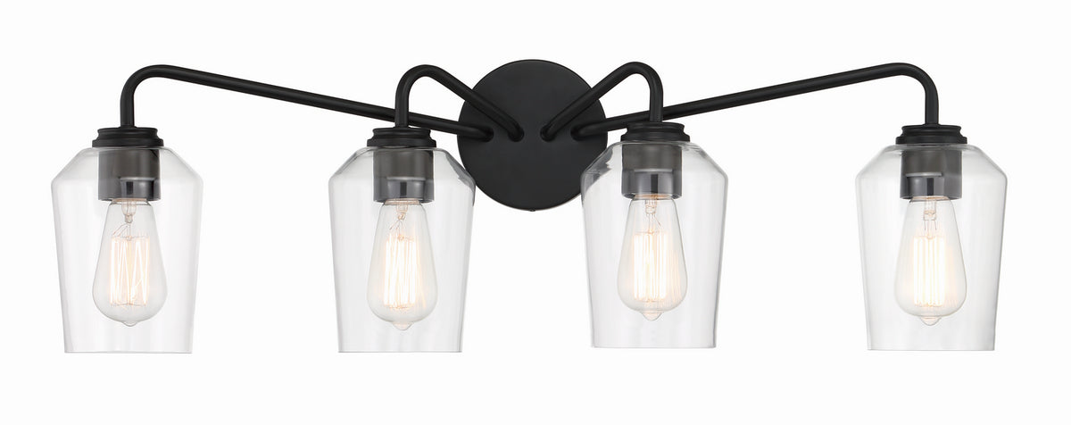 Craftmade - 56104-FB - Four Light Vanity - Shayna - Flat Black