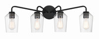 Craftmade - 56104-FB - Four Light Vanity - Shayna - Flat Black
