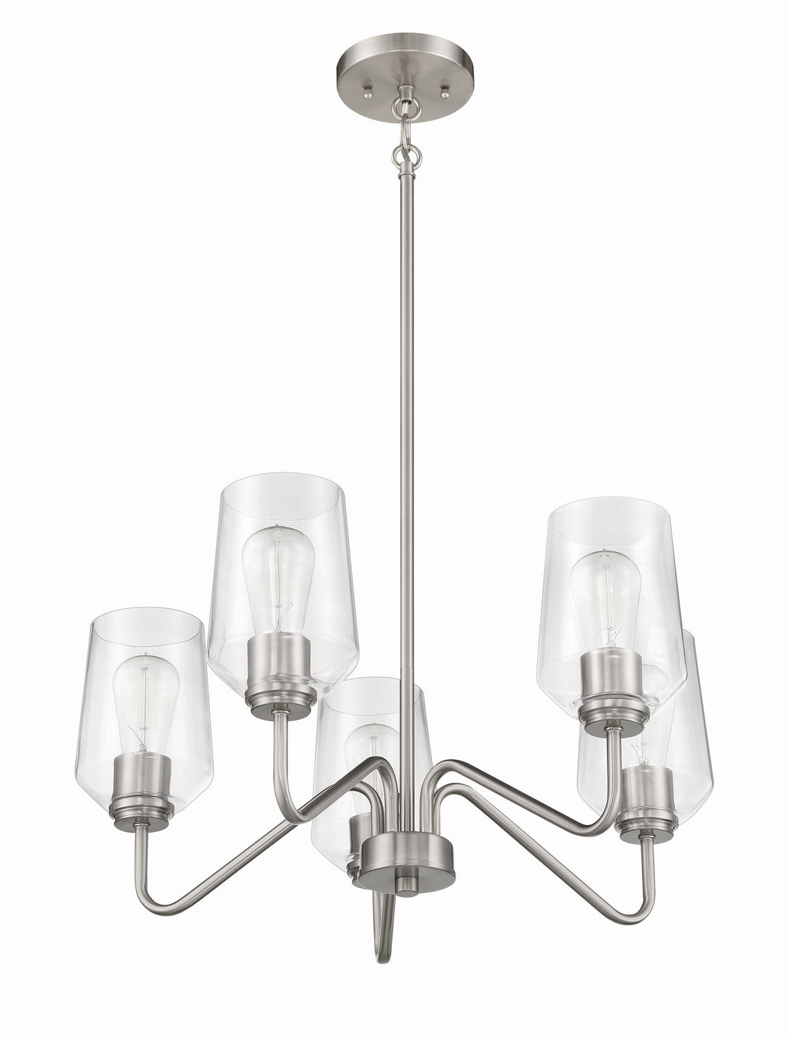 Craftmade - 56125-BNK - Five Light Chandelier - Shayna - Brushed Polished Nickel