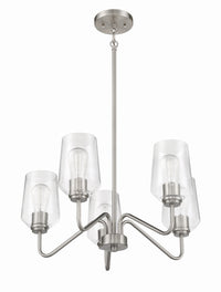 Craftmade - 56125-BNK - Five Light Chandelier - Shayna - Brushed Polished Nickel