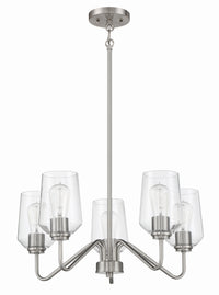 Craftmade - 56125-BNK - Five Light Chandelier - Shayna - Brushed Polished Nickel