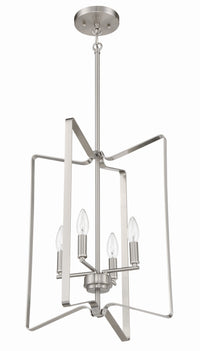 Craftmade - 56134-BNK - Four Light Foyer Pendant - Shayna - Brushed Polished Nickel