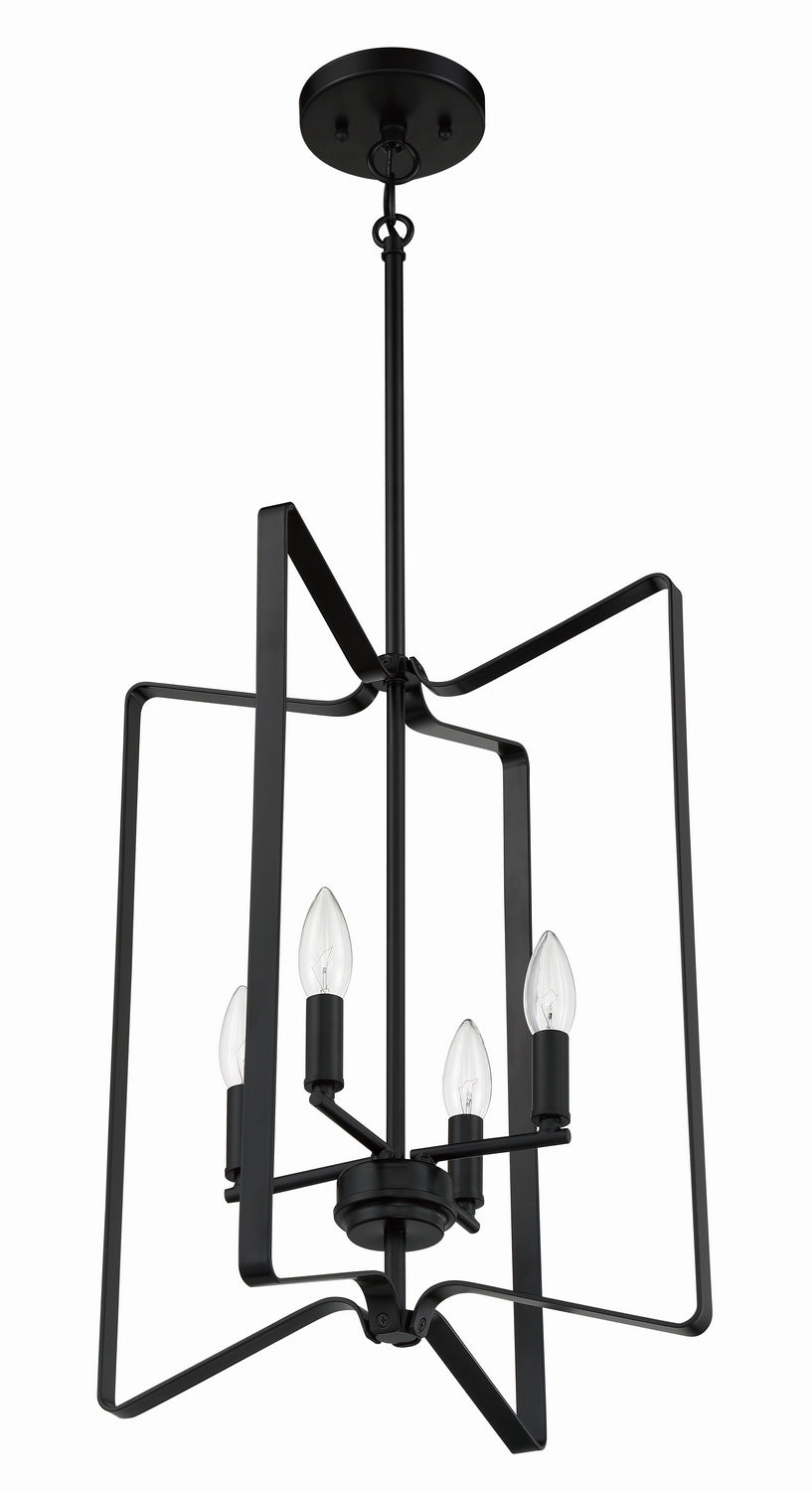 Craftmade - 56134-FB - Four Light Foyer Pendant - Shayna - Flat Black
