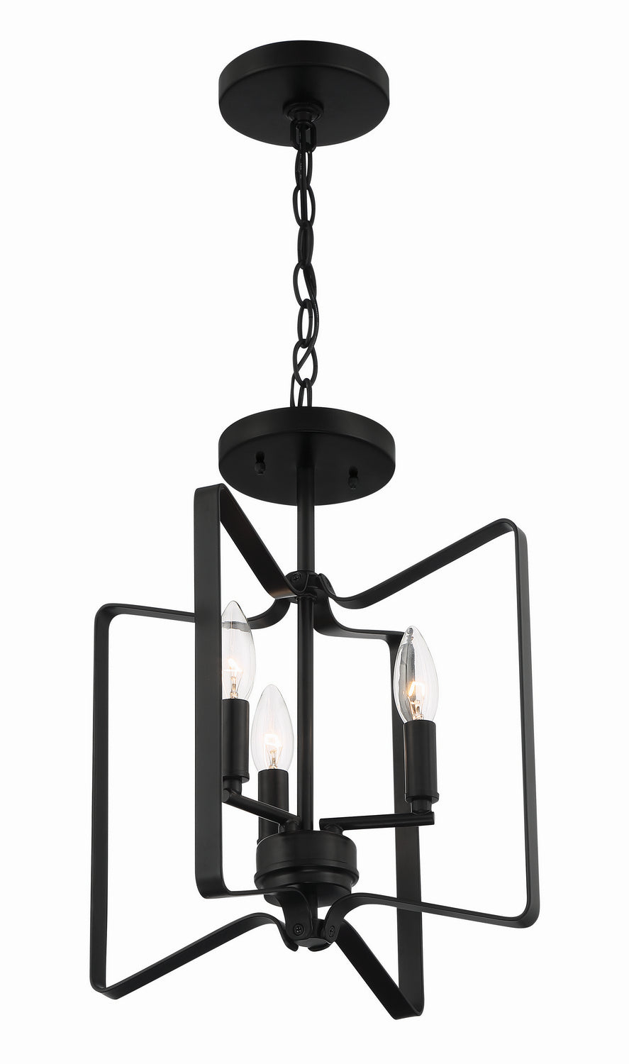 Craftmade - 56153-FB - Three Light Convertible Semi Flush - Shayna - Flat Black